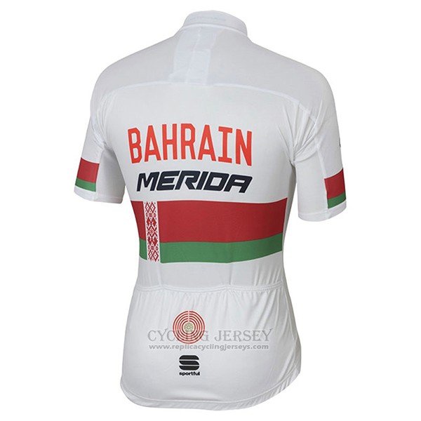 2017 Cycling Jersey Bahrain Merida Champion Bielorusso Short Sleeve and Bib Short